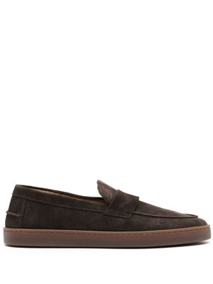 Henderson Baracco almond suede loafers - Brown