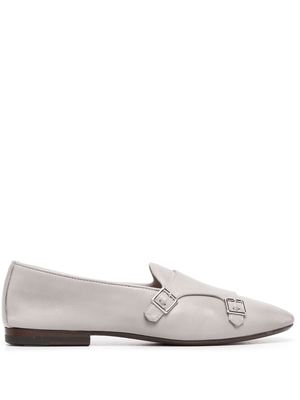 Henderson Baracco buckle-detail leather loafers - Grey