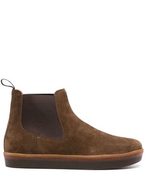 Henderson Baracco elasticated-panels suede boots - Brown