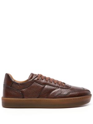 Henderson Baracco lace-up leather sneakers - Brown