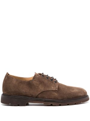 Henderson Baracco lace-up suede derby shoes - Brown