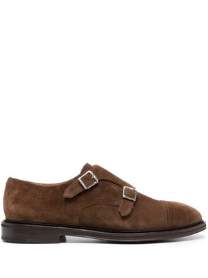 Henderson Baracco monk-strap leather loafers - Brown