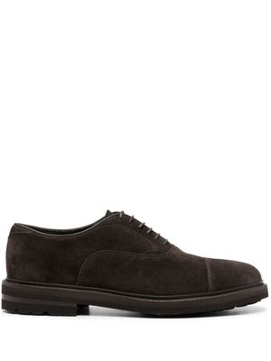 Henderson Baracco panelled lace-up oxford shoes - Brown