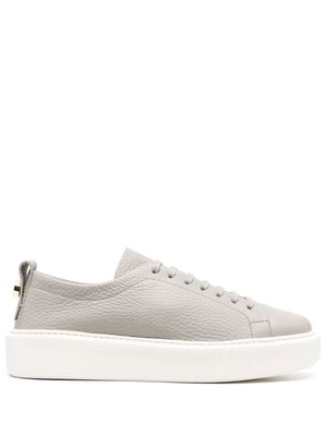 Henderson Baracco pebbled-finish low-top sneakers - Grey