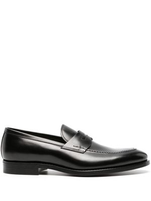 Henderson Baracco penny-slot leather loafers - Black