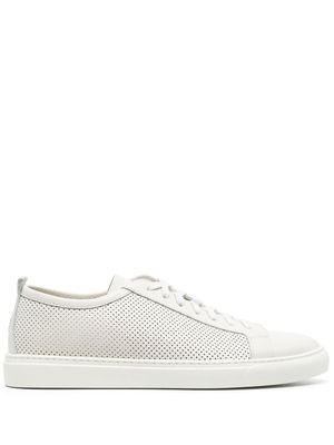 Henderson Baracco perforated-detail leather sneakers - White