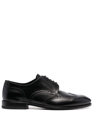 Henderson Baracco perforated-detail oxford shoes - Black