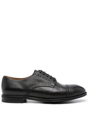 Henderson Baracco perforated leather derby shoes - Black