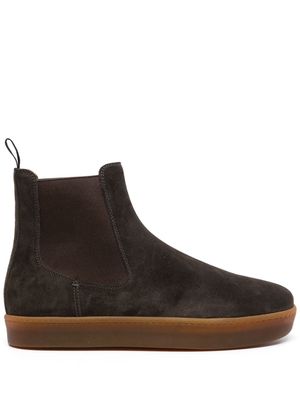 Henderson Baracco round-toe suede ankle boots - Brown