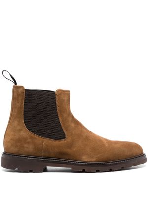 Henderson Baracco round-toe suede boots - Brown