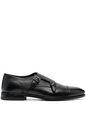 Henderson Baracco side-buckle fastening monk shoes - Black