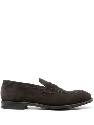 Henderson Baracco suede penny-slot loafers - Brown