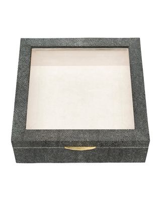 Henlow Square Faux-Shagreen Display Box
