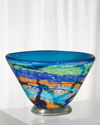 Henna Decorative Art Glass Bowl
