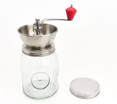 Henning Lee 32-oz Manual Coffee Grinder w/Glass Jar & Lid