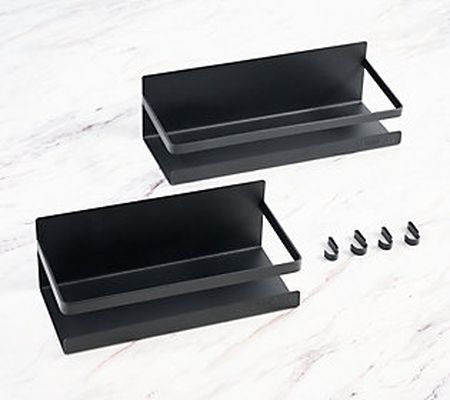 Henning Lee S/2 Magnetic Shelves with Removable Hooks