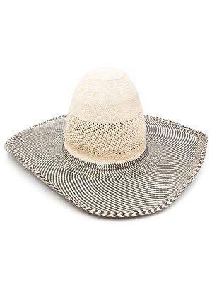 HENRIK VIBSKOV Big Shade Panama hat - Neutrals