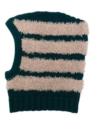 Henrik Vibskov colour-block crochet-knit balaclava - Neutrals