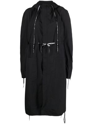 Henrik Vibskov Delivery hooded maxi coat - Black