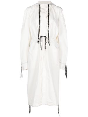 Henrik Vibskov Delivery hooded maxi coat - White