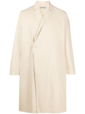 Henrik Vibskov double-breasted organic-cotton coat - Neutrals