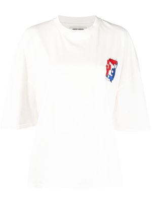 Henrik Vibskov embroidered-motif short-sleeve T-shirt - White