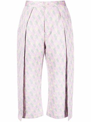 HENRIK VIBSKOV Flip floral-jacquard trousers - Pink