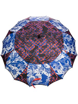Henrik Vibskov Greenhouse graphic-print umbrella - Blue