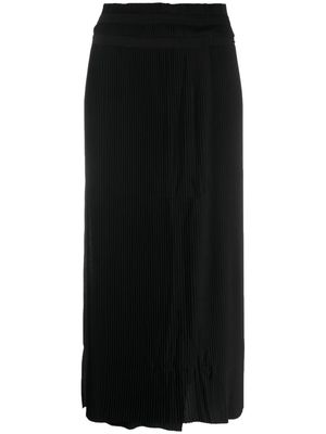 HENRIK VIBSKOV high-waisted pleated midi skirt - Black