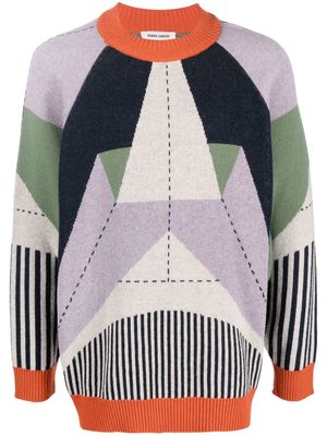 Henrik Vibskov intarsia-knit design jumper - Purple