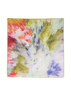 Henrik Vibskov Kaleidoscope wool-blend square scarf - Green