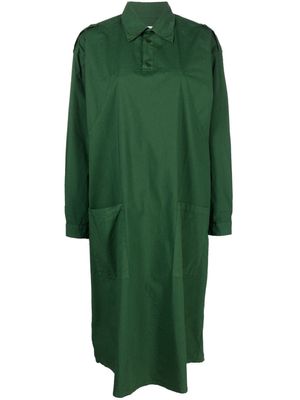 Henrik Vibskov organic cotton shirt dress - Green