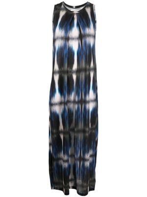 Henrik Vibskov Pine abstract-pattern maxi dress - Blue