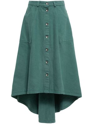 Henrik Vibskov Regain denim mini skirt - Green