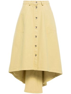 Henrik Vibskov Regain denim mini skirt - Yellow