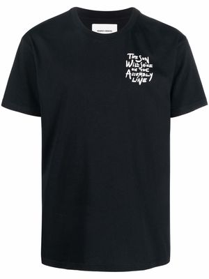 HENRIK VIBSKOV slogan-print T-shirt - Black