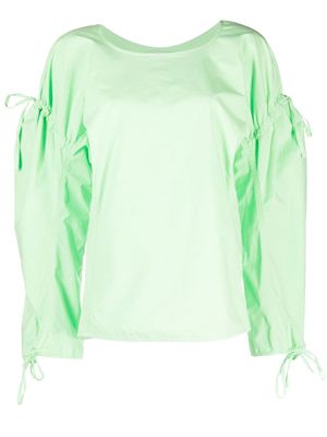 Henrik Vibskov Tapas round-neck cotton blouse - Green
