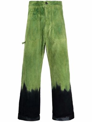 Henrik Vibskov tie-dye print trousers - Green
