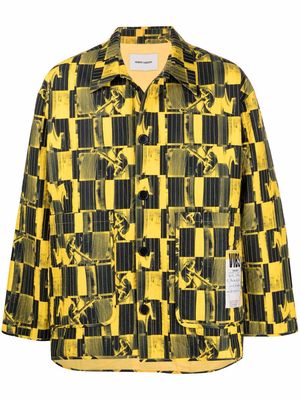 HENRIK VIBSKOV Wheel Quilt shirt jacket - Yellow