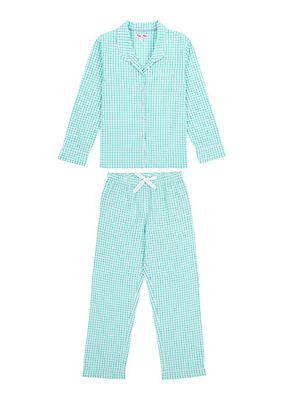 Hepburn Gingham Long Pajama Set