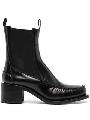 Hereu Alda leather 60mm ankle boots - Black