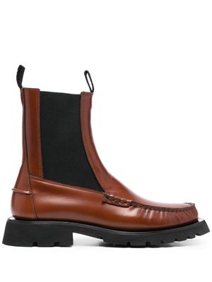 Hereu Alda leather Chelsea boots - Brown