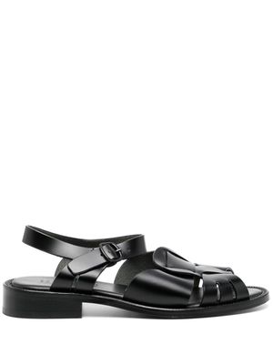 Hereu Ancora cut-out leather sandals - Black