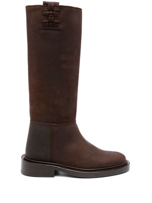 Hereu Anella 45mm suede boots - Brown