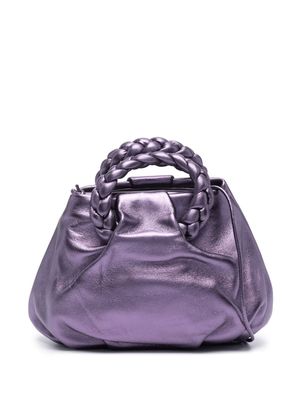 Hereu Bombom leather tote bag - Purple