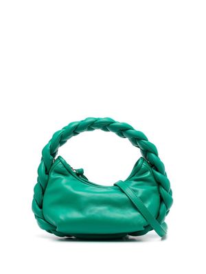 Hereu braided handle tote bag - Green