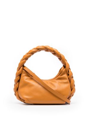Hereu braided leather tote bag - Brown