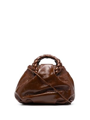 Hereu braided-strap leather bag - Brown