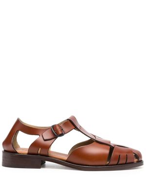 Hereu buckle-fastening cut-out sandals - Brown