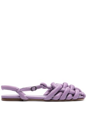 Hereu Cabersa padded leather sandals - Purple